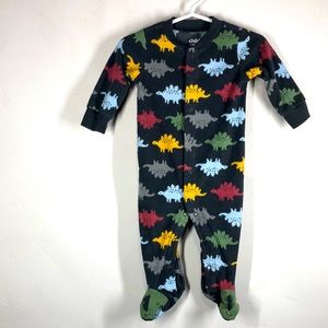Child of Mine by Carter’s dinosaur footed pajamas size 3-6 months